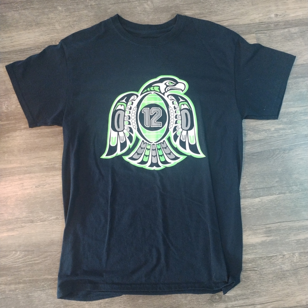 Vintage Seattle Seahawks 12th Man T-shirt Medium